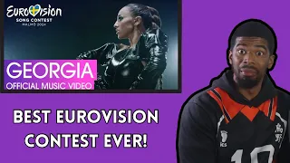 AMERICAN REACTS TO Nutsa Buzaladze - Firefighter | Georgia 🇬🇪 | Eurovision 2024