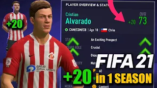 HOW TO GROW +20 POINTS YOUTH ACADEMY PLAYERS IN 1 SEASON!!! - FIFA 21 Career Mode