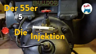 Die Injektion für den 55er Lanz Bulldog Traktor Trecker. Glühkopf mit zuviel Luft geht nicht! #5