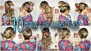 10 CLAW CLIP HAIRSTYLES YOU NEED TO TRY TODAY 🐙 MEDIUM & LONG HAIRSTYLES