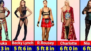 List of Tallest Female Wrestlers in WWE history
