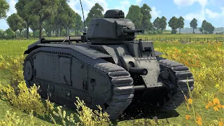 War Thunder: B1 bis French Heavy Tank Gameplay [1440p 60FPS]