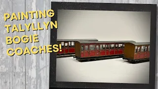 How to paint 009 narrow gauge Talyllyn Railway bogie coaches