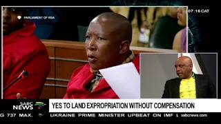 Yes to land expropriation without compensation