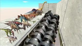 All Dinosaurs vs Crusher. Powerful Shredder! - Animal Revolt Battle Simulator