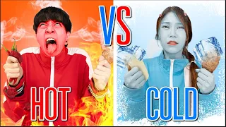 สุ่มกินแต่ของ HOT vs COLD 1 วัน