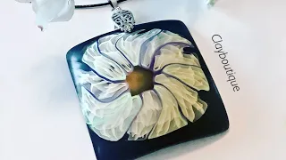 Polymer Clay Romantic Flower Pendant (hysterical laughter a bonus 🤣😂)