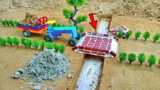 Diy mini tractor bridge making | mini water pump | Mini science project @toptengear9374