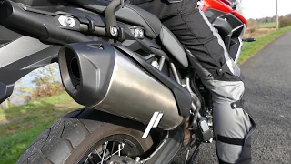 Triumph Tiger 800 | Exhaust Sound with standard muffler