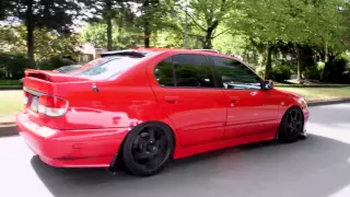 Lowered Infiniti G20 Rolling Video