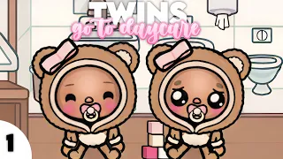Twins First Day At Daycare! || With Voices || Toca Life World Roleplay