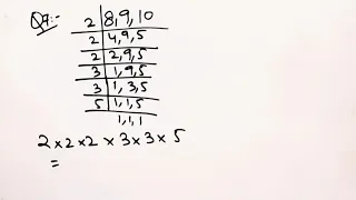 Find the least perfect Square number which is exactly Divisible by 8,9 and 10 ‎@BRAINO SOLUTIONS 
