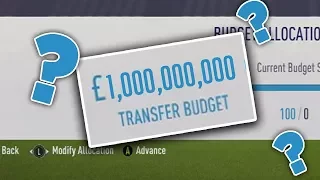 Is It Possible To Raise a €1 Billion Transfer Budget? FIFA 18 Career Mode