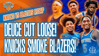 DEUCE CUT LOOSE! McBride Breakout Game! Hart Gets Revenge! KNICKS Smoke Blazers! | Knicks Postgame