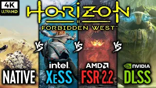 Native vs XeSS vs FSR 2.2 vs DLSS - Horizon Forbidden West | RTX 3080Ti - 4K Benchmark