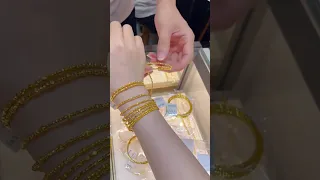 Soft gold wrap bracelet