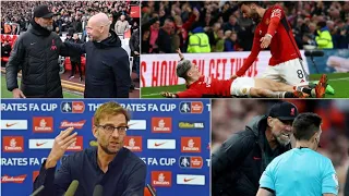 Furious Jurgen Klopp Storms Out Of Manchester United vs Liverpool FA Cup Post-Match Interview.