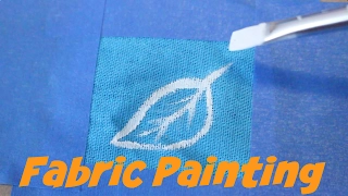 FABRIC PAINTING | How to paint stretch and non stretch fabric