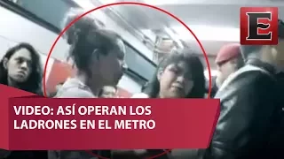 Así operan los carteristas en el Metro
