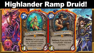 Is Highlander Ramp Druid Even Stronger Than Normal One? Voyage to the Sunken City | Hearthstone