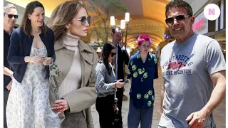 Ben Affleck & J.Lo arrive separately for movie dates with Garner and kids amid divorce rumors