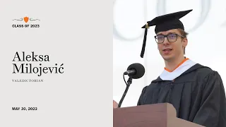 Aleksa Milojević  '23 delivers Valedictory address at Princeton's 2023 Commencement