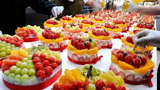 How Various Korean Cakes are Made | Strawberry, Kirish collection | Korean Dessert
