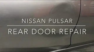 THIS DOOR WAS NASTY!!#panelbeater #bodyrepair #nissan