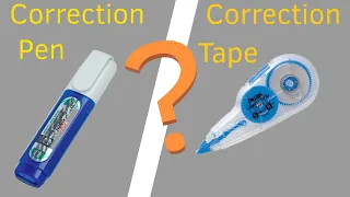 Correction Pen VS Correction Tape - Which is better?