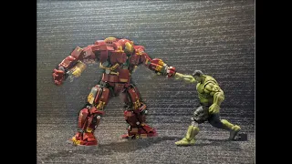 Lego Hulkbuster vs S.H Hulk Action Figure | Low Budget Home Made!