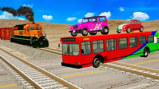 TRANSPORTING PIXAR CARS & FRUITS WITH COLORED & JOHN DEERE vs CLAAS vs TRACTORS - BeamNG.drive #96