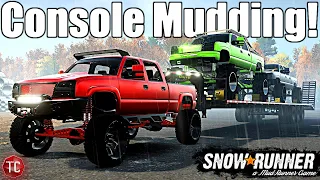 SnowRunner: 05 Cateye Duramax GOES MUDDING ON CONSOLE & MORE!
