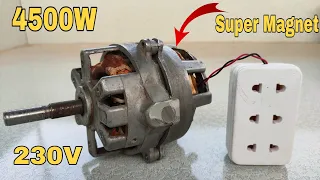 Turn a Fan into a High Power Generator 230V 4500W Free Energy