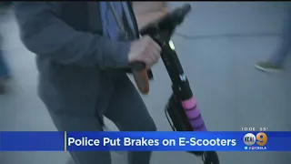Santa Monica Police Crack Down On Electronic Scooters