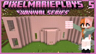 Finally making a HOUSE!!! | Survival Let's Play Ep. 5 (Minecraft Java Version 1.20) ASMR Building