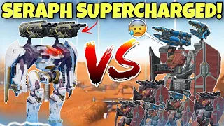 🔥 SERAPH SUPERCHARGED! VS 6 TITAN ARTHURS! UNREAL? IS IT A HACK? NO ITS A FEATURE! || WAR ROBOTS ||