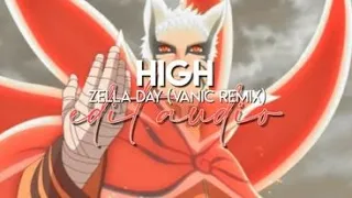 edit audio - high (zella day(vanic remix))