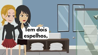 Lesson 18 / Lisa mostra o apartamento novo / Lisa shows her new apartment / portuguese conversation