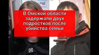 Задержали двух подростков в Омской области,  после убийства семьи.