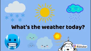 Weather | ⛅☀️🌧️What's the weather today?❓ Vocabulary 📒 Learn English for kids |