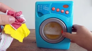 Speelgoed wasmachine uitpakken ~Unboxing Toy Washing Machine