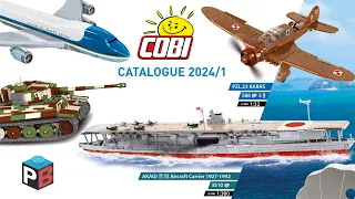 Complete COBI catalogue 2024/1 - Tiger I, Akagi, HIMARS, Air Force One