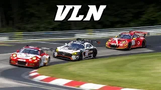 991 GT3-R, 488, IS-F, E46 M3, RS01, M6 GT3, BRZ, ... on the Nordschleife (VLN race 4 2018)