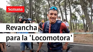 Así celebró Richard Carapaz su victoria en la etapa 12 de la Vuelta a España 2022