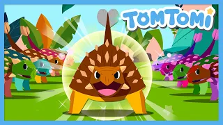 Ankylosaurus Song | Thump! Thump!💥 | Dinosaur Song | Kids Song | TOMTOMI
