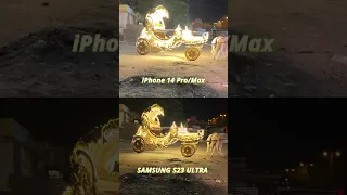 Samsung S23 Ultra better than iPhone 14 Pro/Max in Video? #shorts