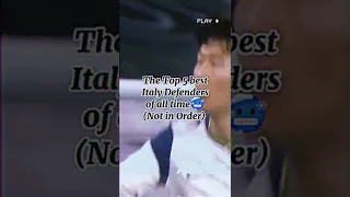 The Top 5 best Italy Defenders 🥶🤩