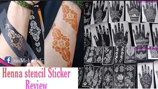 Trying mehandi stencil from amazon for first time/Henna stencils review/stickers price/Afrin Mehndi