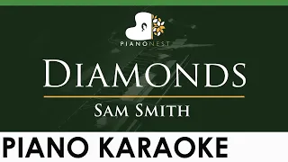 Sam Smith - Diamonds - LOWER Key (Piano Karaoke Instrumental)