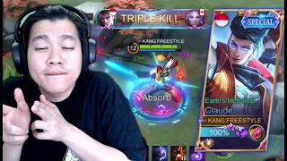 Review Skin Claude MSC, Gila Skill Gw Langsung Setara Player MSC! - Mobile Legends